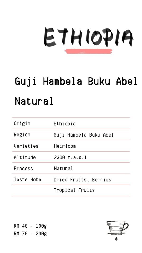 Ethiopia - Guji Hambela Buku Abel Natural